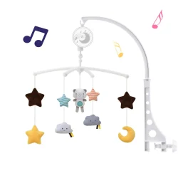 Baby Crib Mobiles Rattles Music Educational Toys Bed Bell Carousel for Cots Infant Baby Toys 0-12 Months for Newborns Gifts